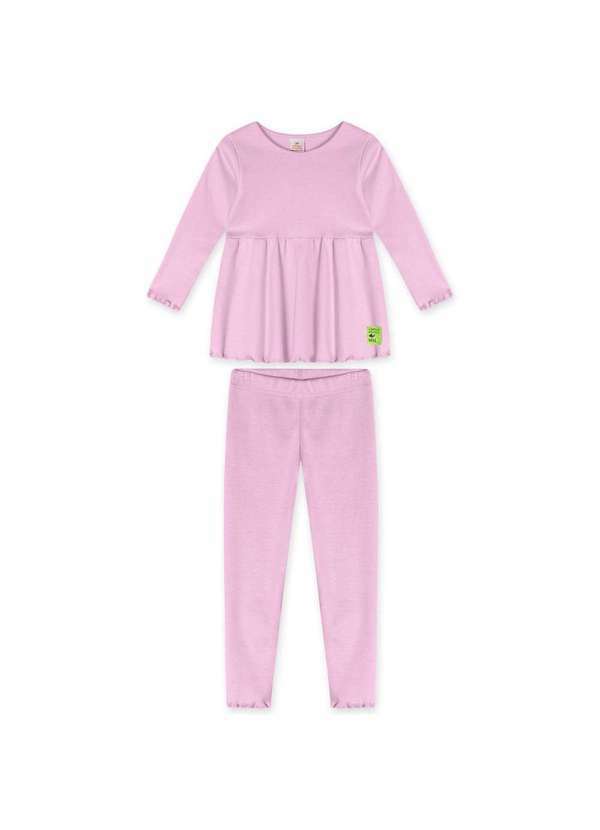 Marisol - Conjunto Longo Bebe Feminino Marisol Roxo