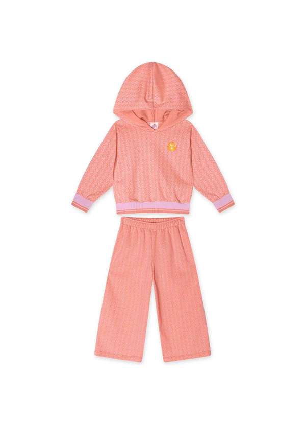 Marisol - Conjunto Longo com Capuz Infantil Feminino Marisol Laranja