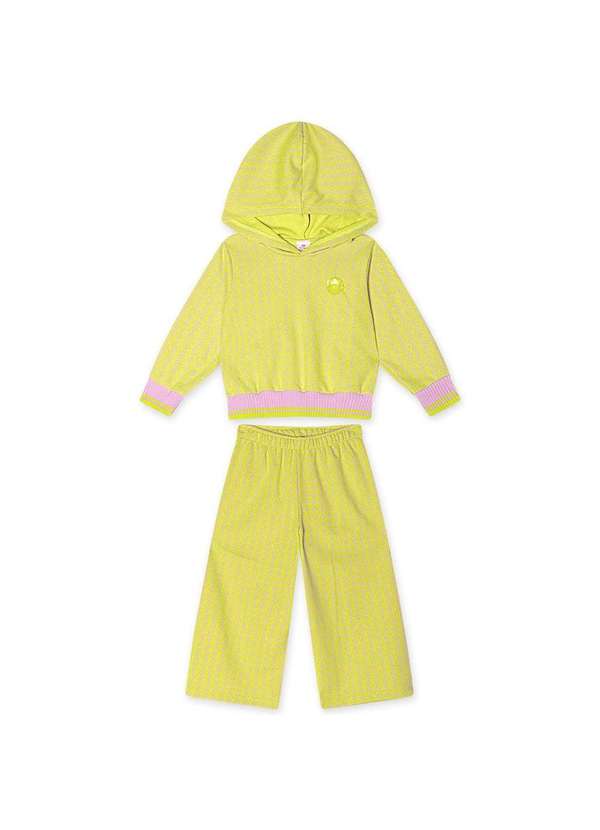 Marisol - Conjunto Longo com Capuz Infantil Feminino Marisol Verde
