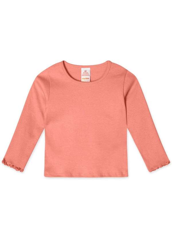 Marisol - Conjunto Longo com Salopete Infantil Feminino Marisol Laranja 2