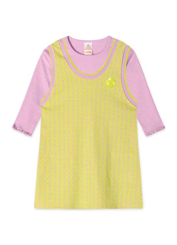 Marisol - Conjunto Longo com Salopete Infantil Feminino Marisol Roxo 1