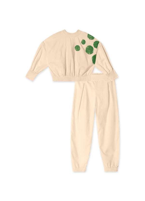 Lilica Ripilica - Conjunto Longo Infantil Feminino Lilica Ripilica Bege