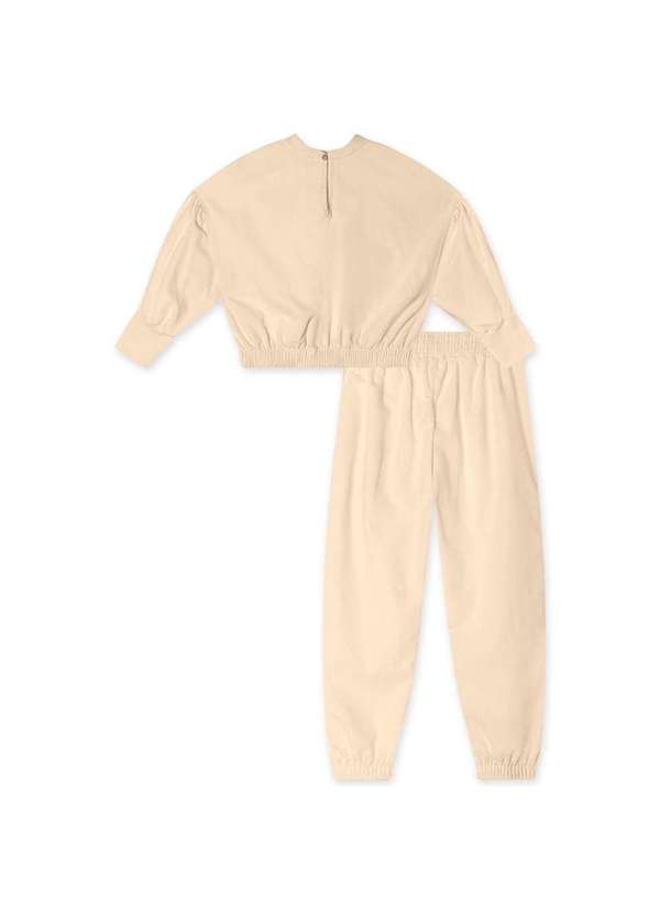 Lilica Ripilica - Conjunto Longo Infantil Feminino Lilica Ripilica Bege 2