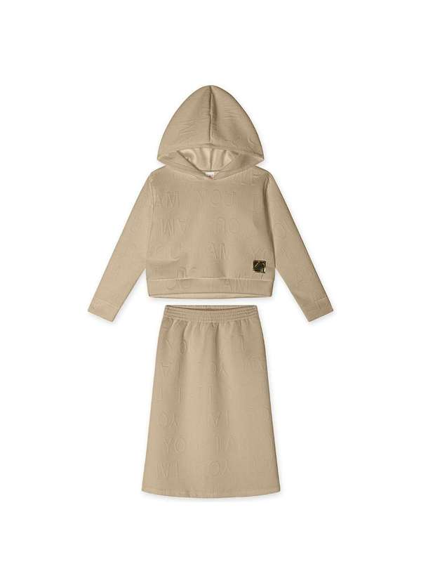 Marisol - Conjunto Longo Infantil Feminino Marisol Bege