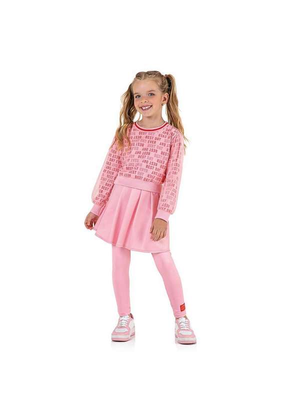 Marisol - Conjunto Longo Infantil Feminino Marisol Rosa 4