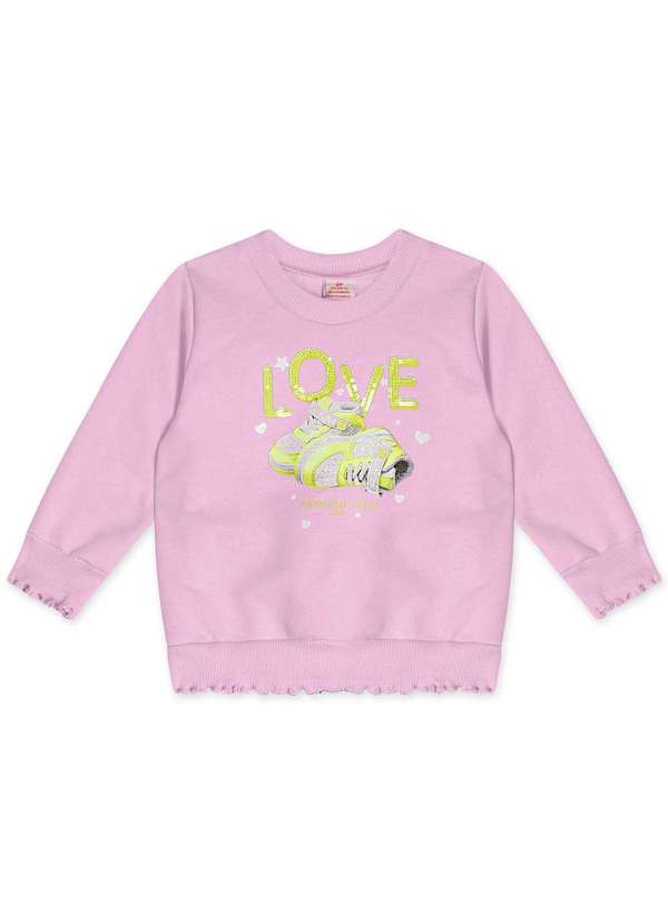 Marisol - Conjunto Longo Moletom Infantil Feminino Marisol Roxo 2