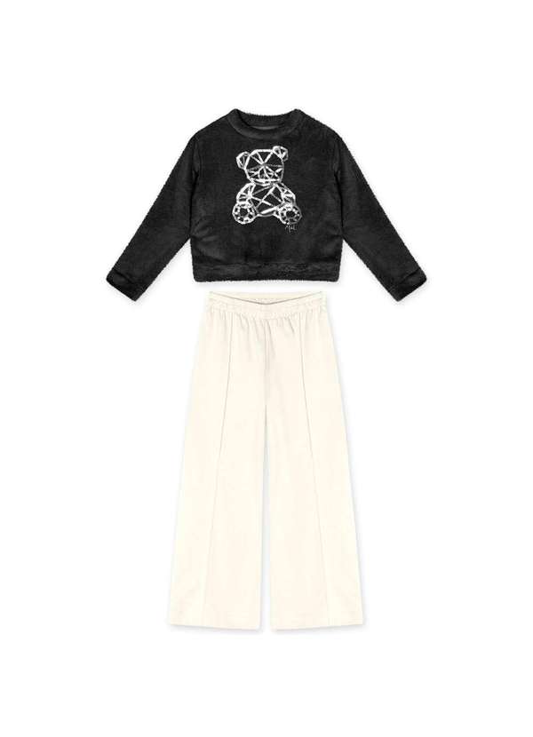 Marisol - Conjunto Longo Peluciado Infantil Feminino Marisol Preto 1