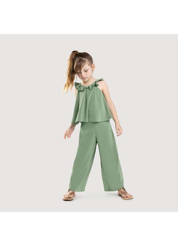 Lilica Ripilica - Macacao Curto Infantil Feminino Lilica Ripilica Verde 4