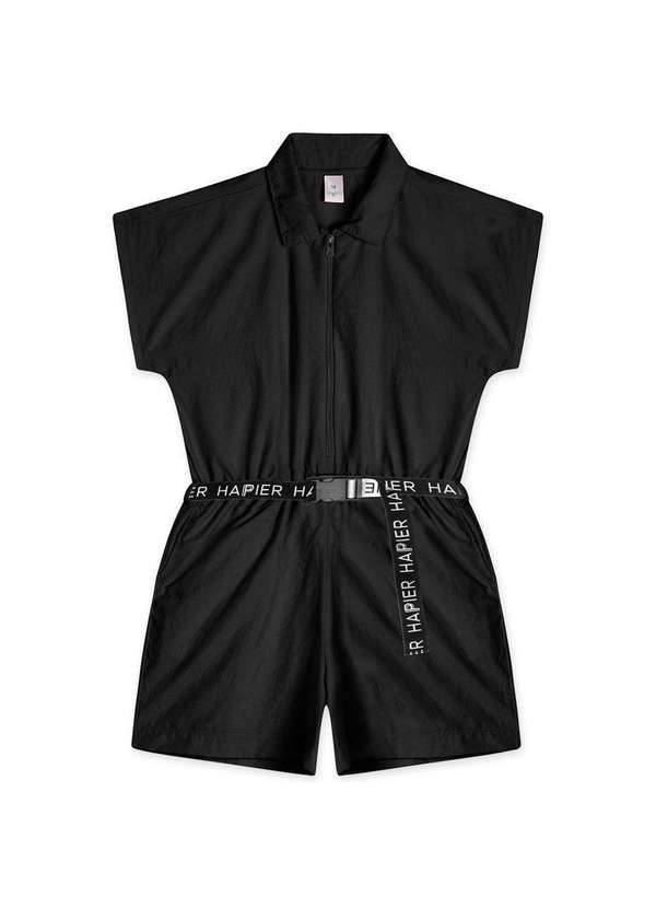 Hapier - Macaquinho Corta-Vento Juvenil Feminino Hapier Preto