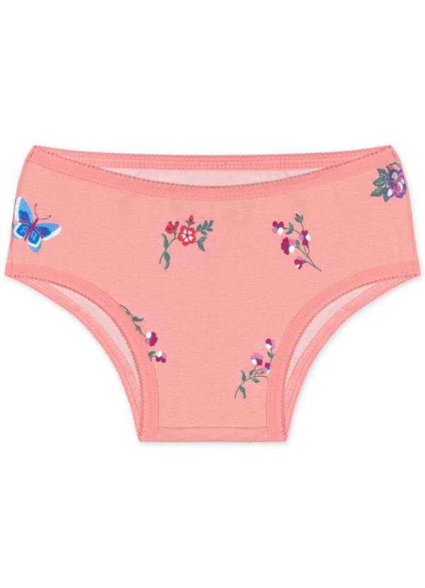 Marisol - Kit Calcinha Antiviral Bebe Feminino Marisol Rosa