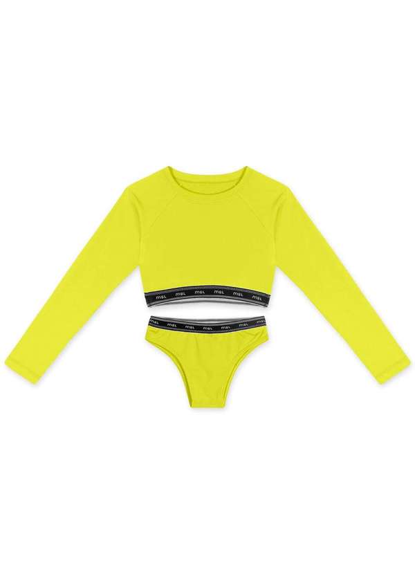 Marisol - Biquini com Protecao Solar Manga Longa Feminino Marisol Amarelo