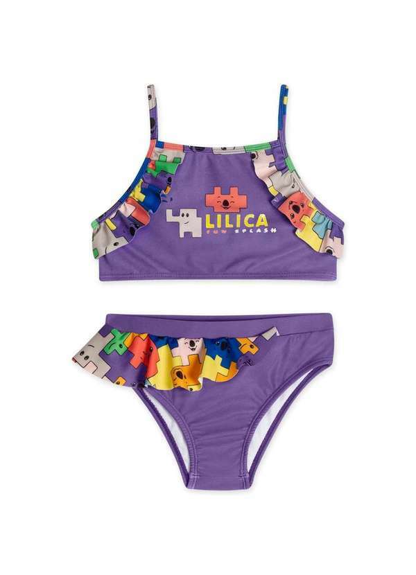 Lilica Ripilica - Biquini Infantil Feminino Lilica Roxo