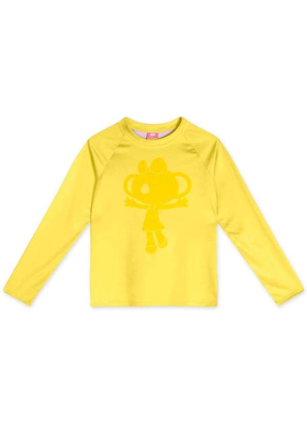 Lilica Ripilica - Blusa Protecao Solar Manga Longa Infantil Feminina Lilica Amarelo