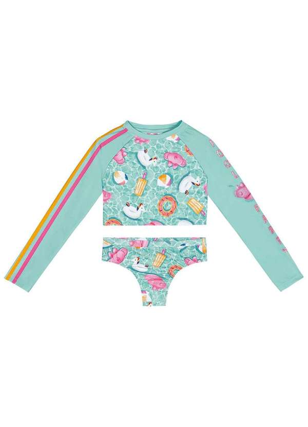 Lilica Ripilica - Conjunto Manga Longa com Protecao Uv Menina Lilica Azul