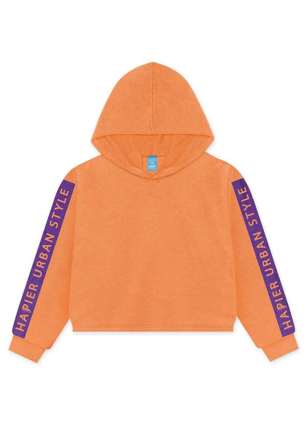 Hapier - Blusao Moletom Juvenil Hapier Laranja