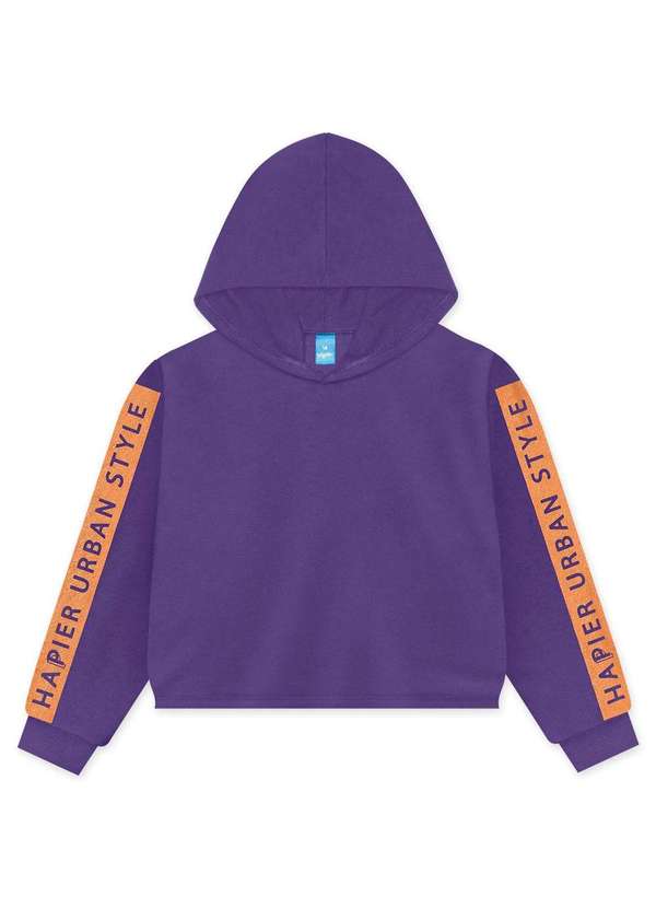 Hapier - Blusao Moletom Juvenil Hapier Roxo