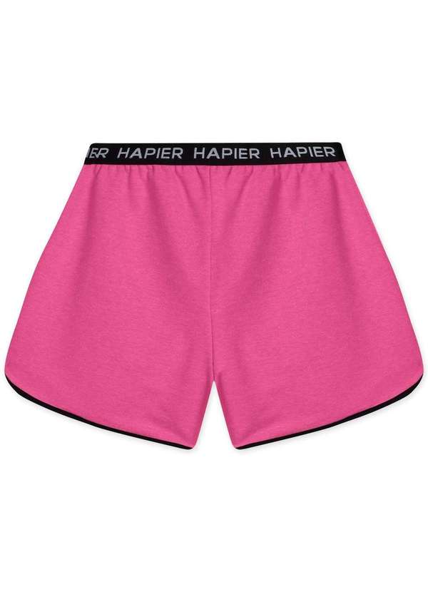 Hapier - Conjunto Regata e Short Moletom Juvenil Hapier Rosa 2
