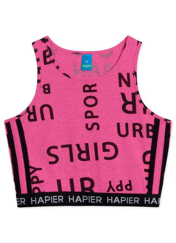 Hapier - Conjunto Regata e Short Moletom Juvenil Hapier Rosa 5