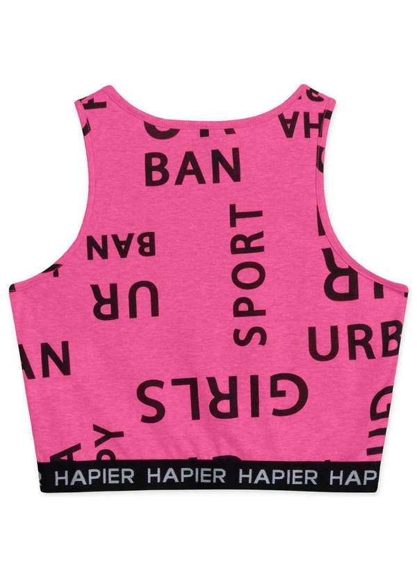 Hapier - Conjunto Regata e Short Moletom Juvenil Hapier Rosa 6