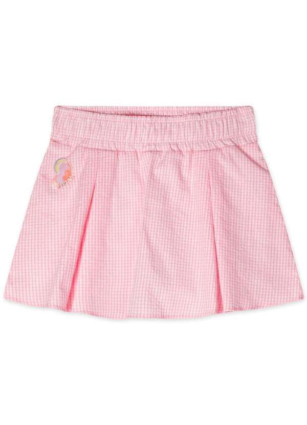 Lilica Ripilica - Saia Xadrez Bebe Feminina Lilica Ripilica Rosa