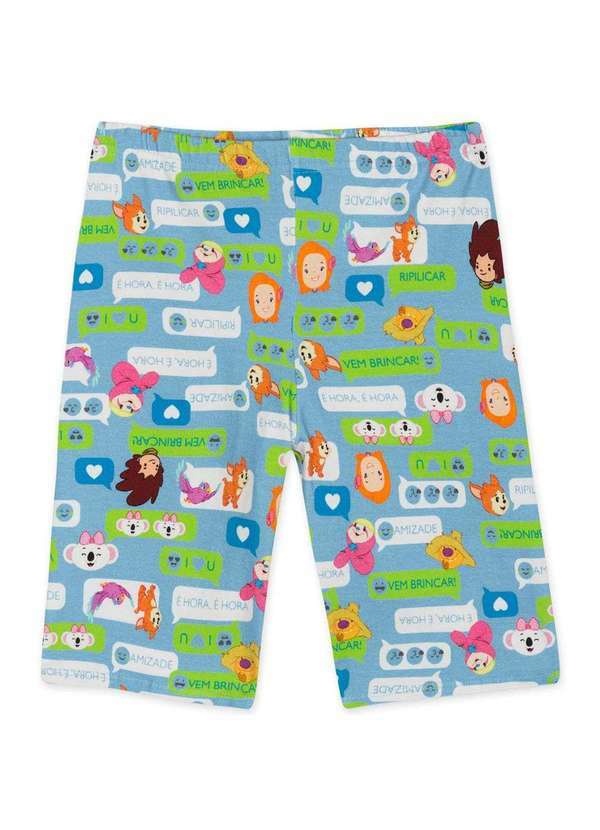 Mundo Ripilica - Bermuda Ciclista Infantil Mundo Ripilica Azul