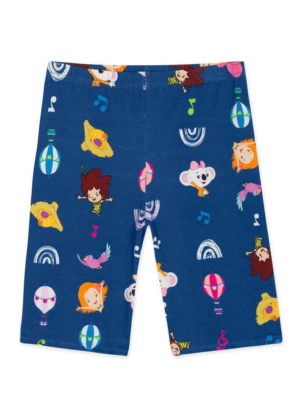 Mundo Ripilica - Bermuda Ciclista Infantil Mundo Ripilica Azul