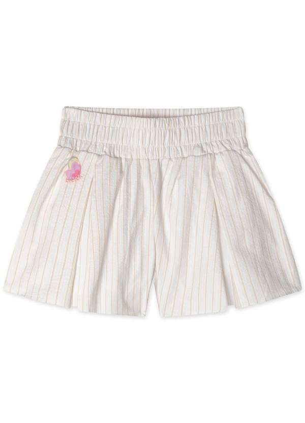 Lilica Ripilica - Short Infantil Feminino Lilica Ripilica Bege