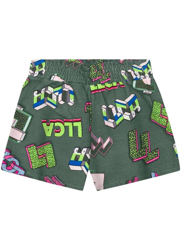 Lilica - Short Infantil Lilica Verde
