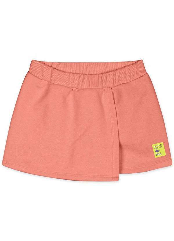 Marisol - Short-Saia com Aroma Moletom Infantil Feminino Marisol Laranja 2