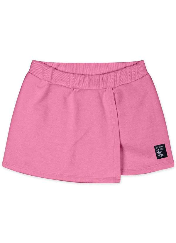 Marisol - Short-Saia com Aroma Moletom Infantil Feminino Marisol Rosa
