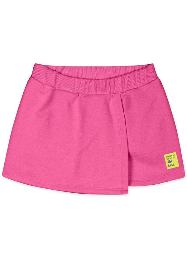 Marisol - Short-Saia com Aroma Moletom Infantil Feminino Marisol Rosa 2