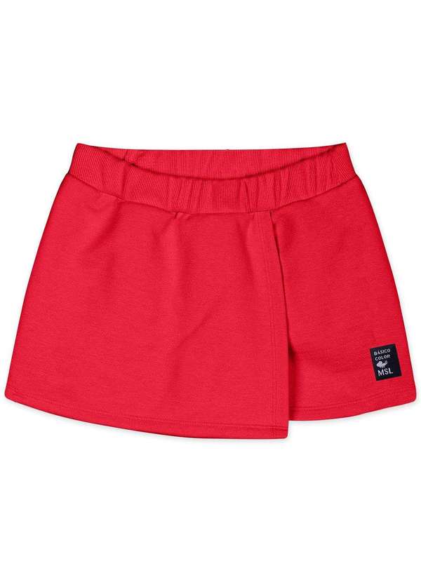 Marisol Short-Saia com Aroma Moletom Infantil Feminino Marisol Vermelho - Main Image