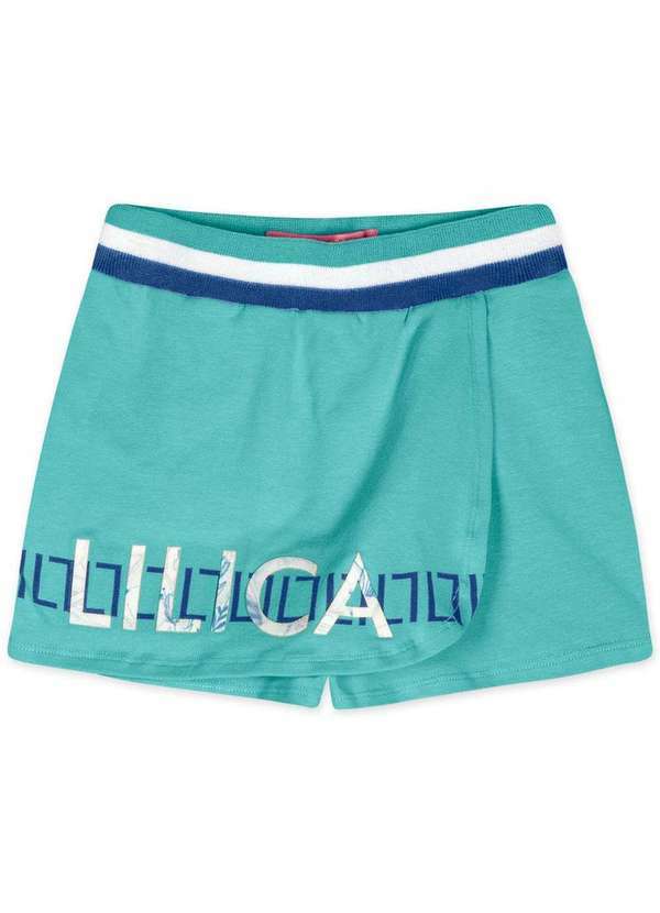 Lilica Ripilica - Short-Saia Infantil Feminino Lilica Verde