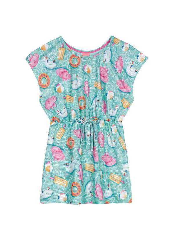 Lilica Ripilica - Saida de Praia Curta Infantil Feminina Lilica Azul