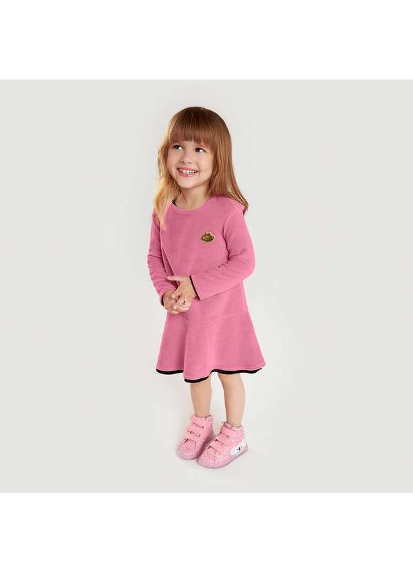 Lilica - Vestido Bebe Manga Longa Lilica Rosa 2