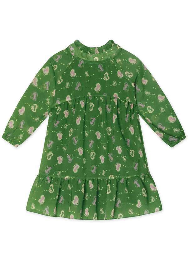 Lilica Ripilica - Vestido Borboleta Manga Longa Bebe Feminino Lilica Ripilica Verde