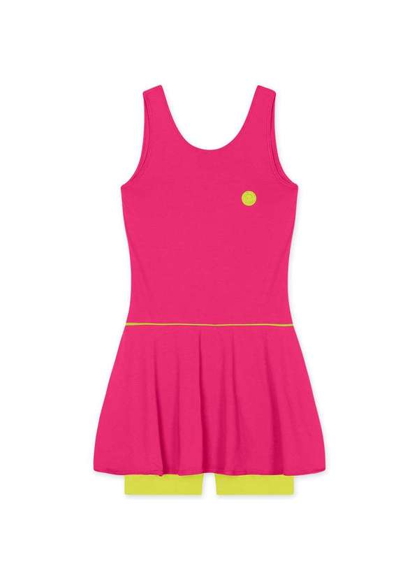 Marisol - Vestido Curto com Protecao Solar Infantil Feminino Marisol Rosa