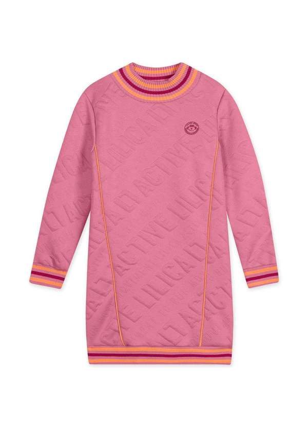 Lilica - Vestido Infantil Manga Longa Lilica Rosa