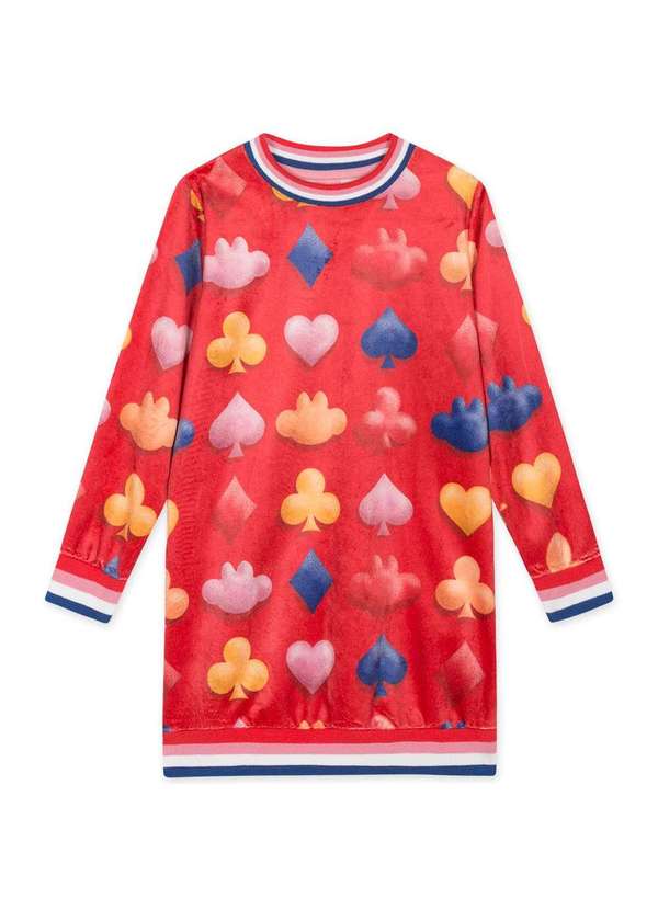 Lilica - Vestido Infantil Manga Longa Lilica Vermelho