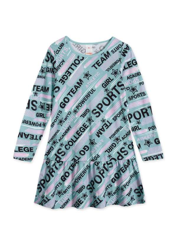 Marisol Play - Vestido Infantil Menina Manga Longa Marisol Play Verde