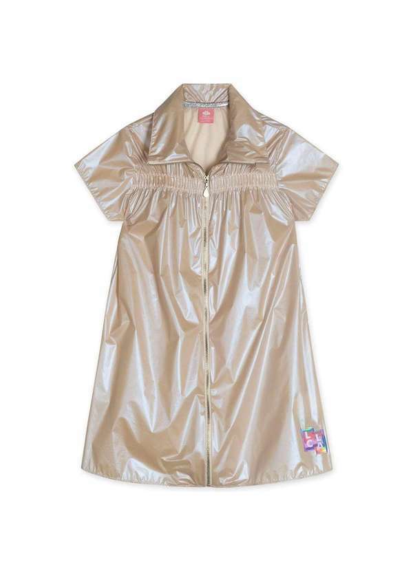 Lilica Ripilica - Vestido Manga Curta Glow Infantil Feminino Lilica Bege