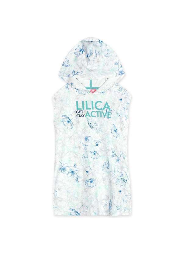 Lilica Ripilica - Vestido Manga Curta Infantil Feminino Lilica Branco
