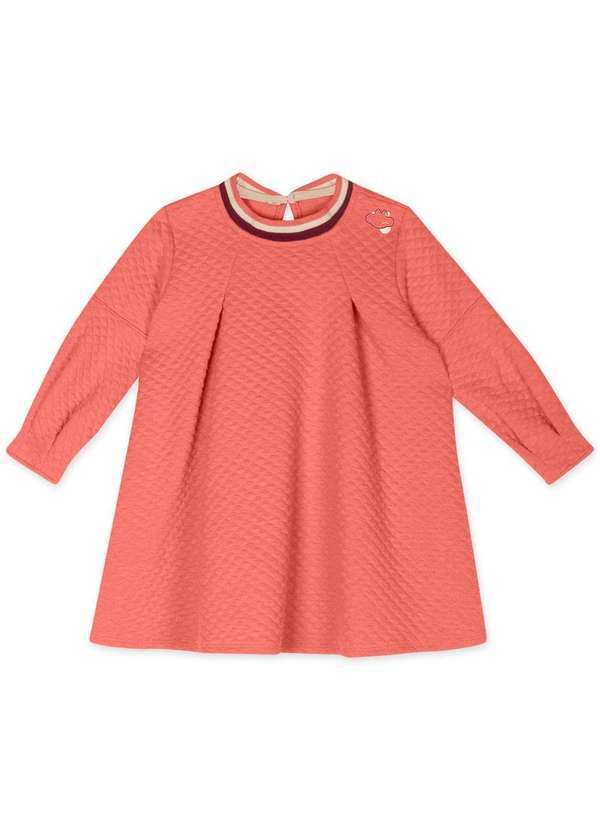 Lilica Ripilica - Vestido Manga Longa Bebe Feminino Lilica Ripilica Laranja