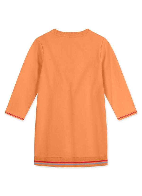 Lilica - Vestido Moletom Bebe Manga Longa Lilica Laranja 2