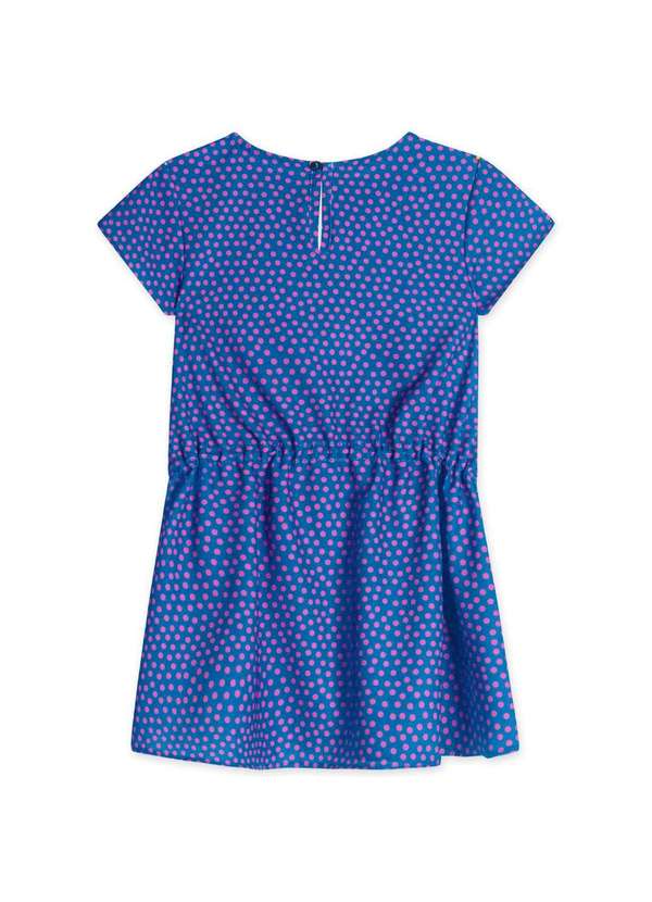 Lilica Ripilica - Vestido Poa Manga Curta Bebe Feminino Lilica Azul 2