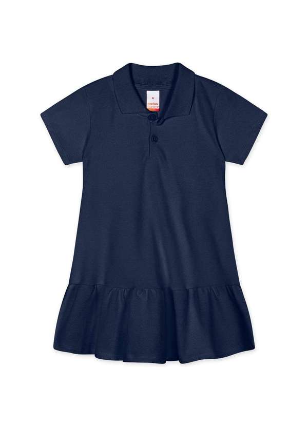 Marisol - Vestido Polo Manga Curta com Aroma Infantil Feminino Marisol Azul 2