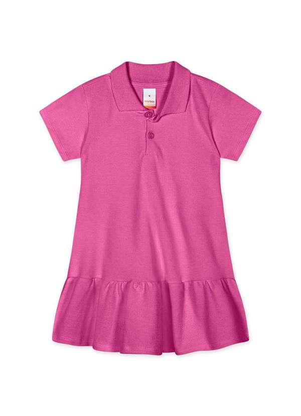Marisol - Vestido Polo Manga Curta com Aroma Infantil Feminino Marisol Rosa