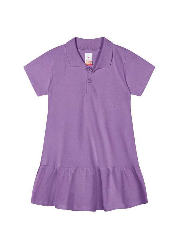 Marisol - Vestido Polo Manga Curta com Aroma Infantil Feminino Marisol Roxo