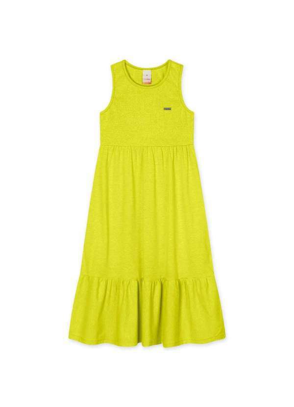 Marisol - Vestido Regata com Aroma Infantil Feminino Marisol Amarelo