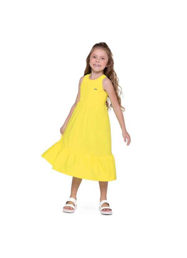 Marisol - Vestido Regata com Aroma Infantil Feminino Marisol Amarelo 2